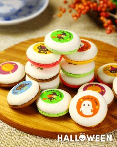 【SNS投稿】ハロウィンマカロン(2025/10/9)