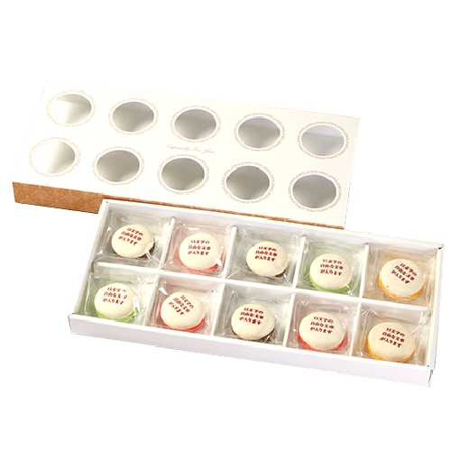 マカロン10個入箱中身