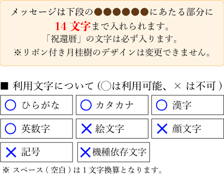 還暦祝い(満60歳、数え年61歳)　 ご長寿祝いの名入れバウムクーヘン(2個入り)