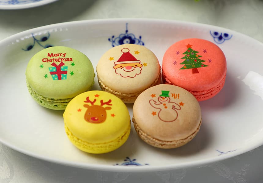 クリスマス マカロン 3個入り 化粧箱 短納期
