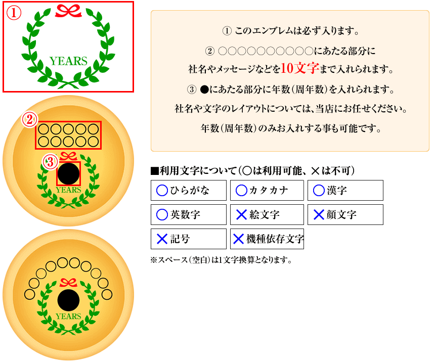 創立・設立・周年 記念 オリジナル チーズタルト 3個入り (エンブレムイラスト入り) 短納期